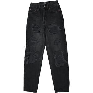 BDG Urban Outfitters High Rise Waisted Baggy Ripped Distressed Denim Jeans 27